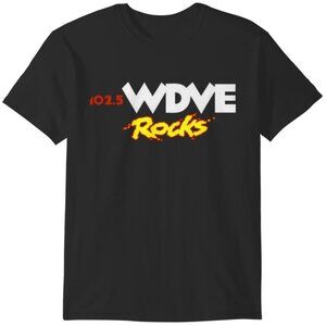 WDVE Classic Logo Music Radio Vintage Graphic Fan Shirt 92